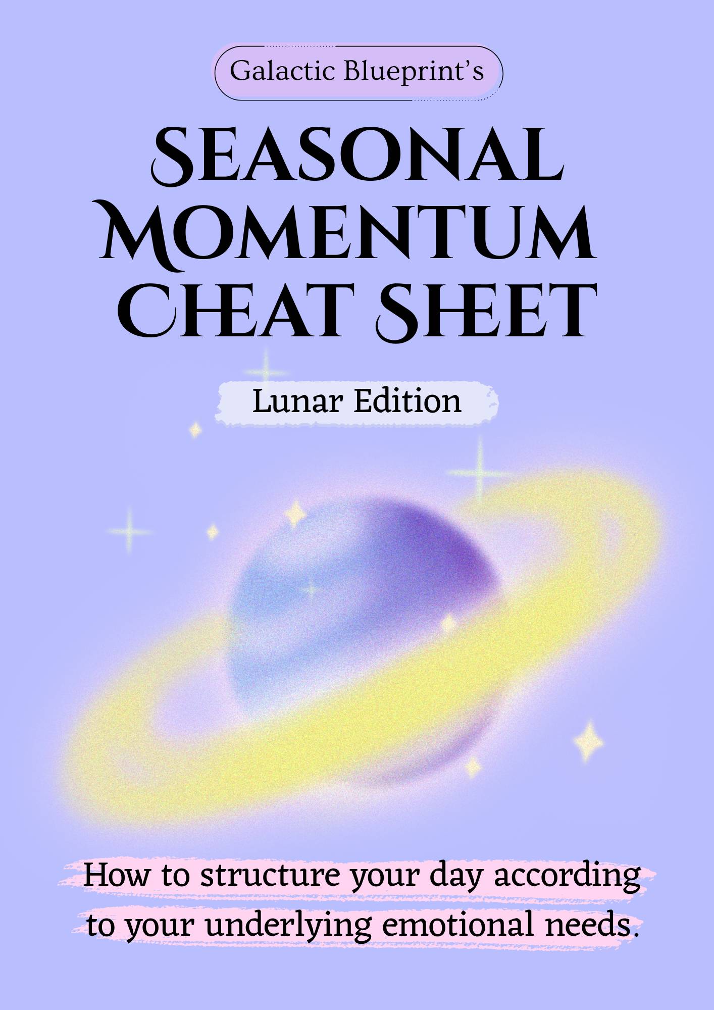 Your Seasonal Momentum Cheat Sheet - Lunar Edition