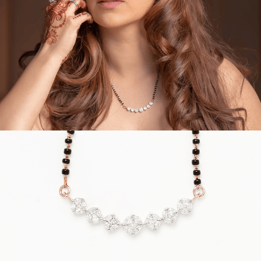 Modern Mangalsutra and Diamond Jewelry by Sampati