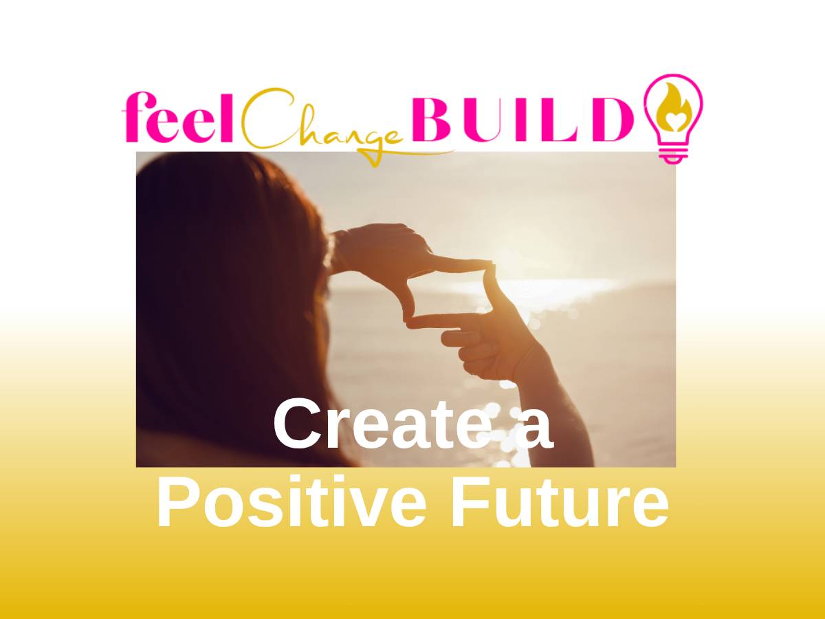 Woman framing sunset