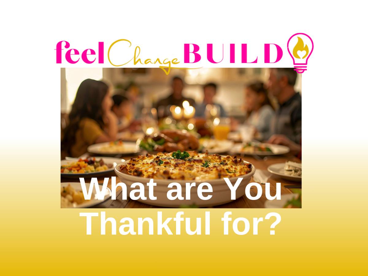 People gathered around a holiday table