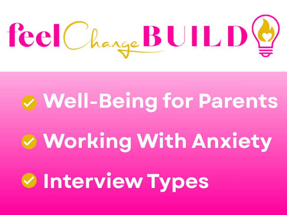 Newsletter content: Well-Being for Parents, Working with Anxiety, and Interview Types