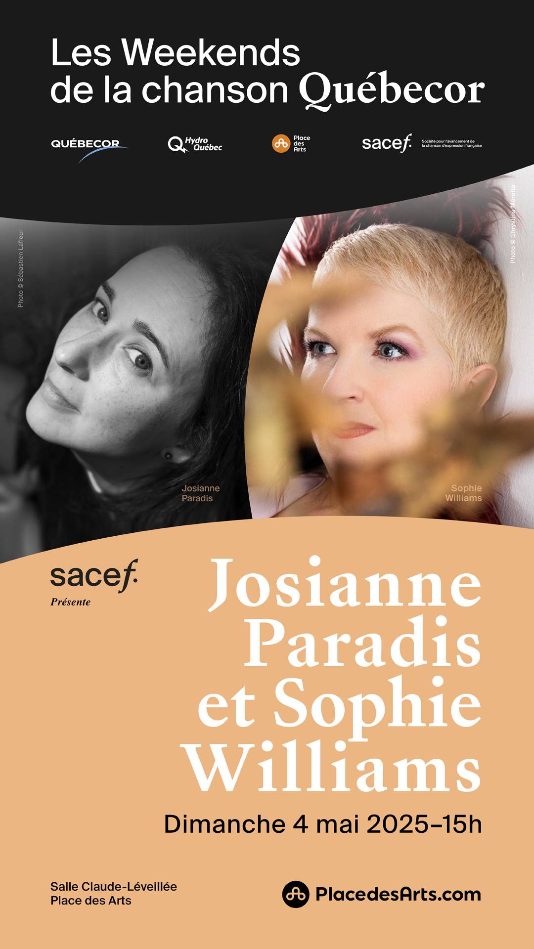 Affiche Josianne Paradis et Sophie Williams à la PDA
