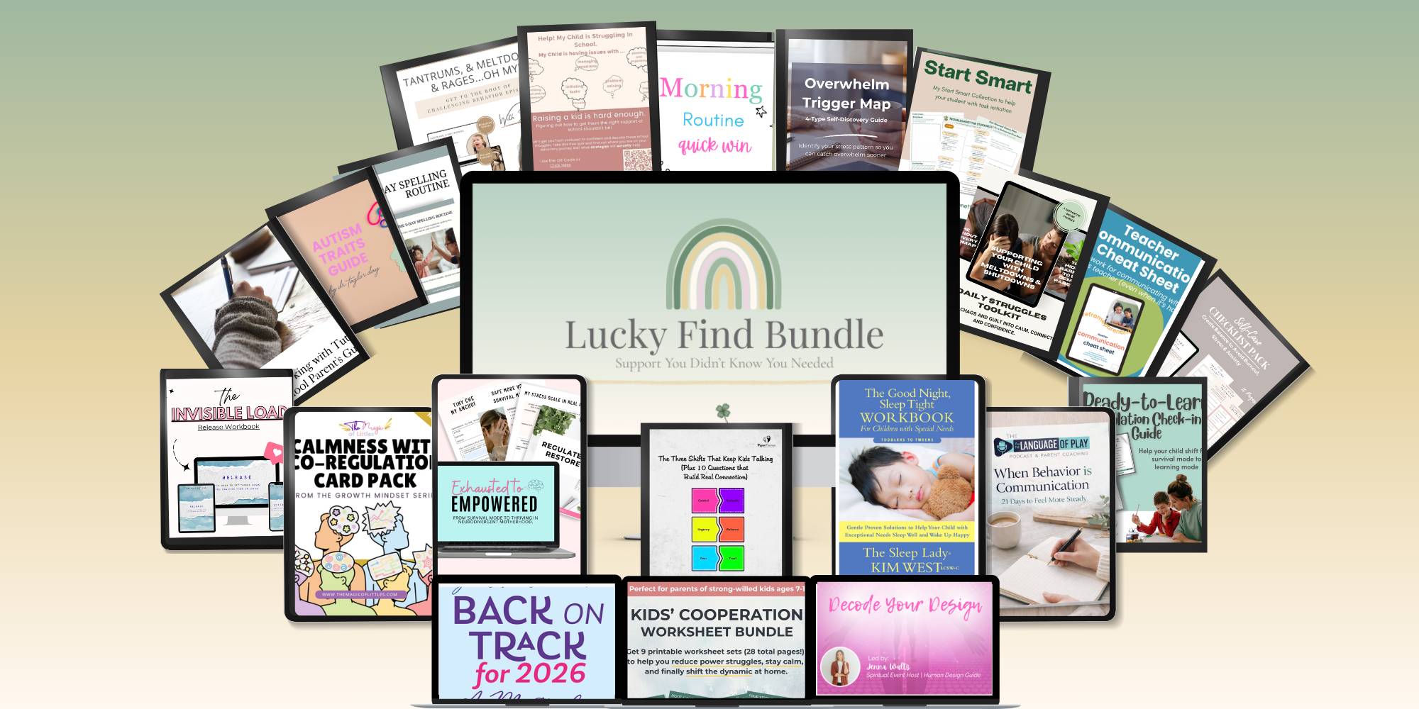 The Lucky Find Bundle brings together a collection of thoughtful resources created by educators, parents, and professionals who are working to support families in meaningful ways.