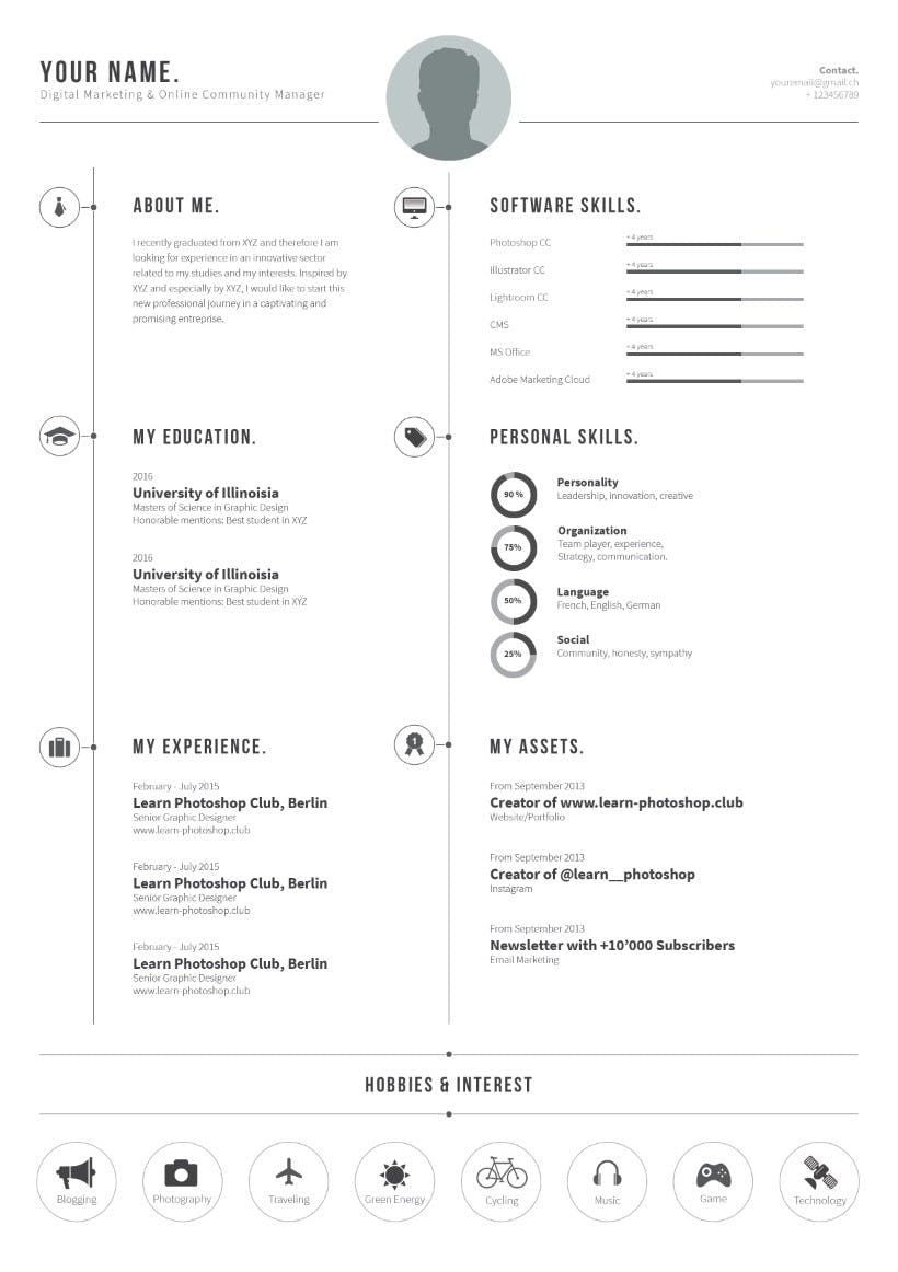 Resume Template for Designers