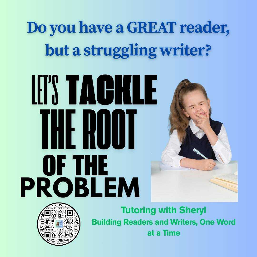A struggling writer holding a pencil and thinking about what to write.