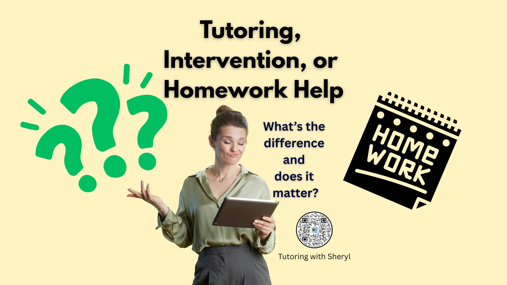 Tutoring, Intervention, or Homework Help?
