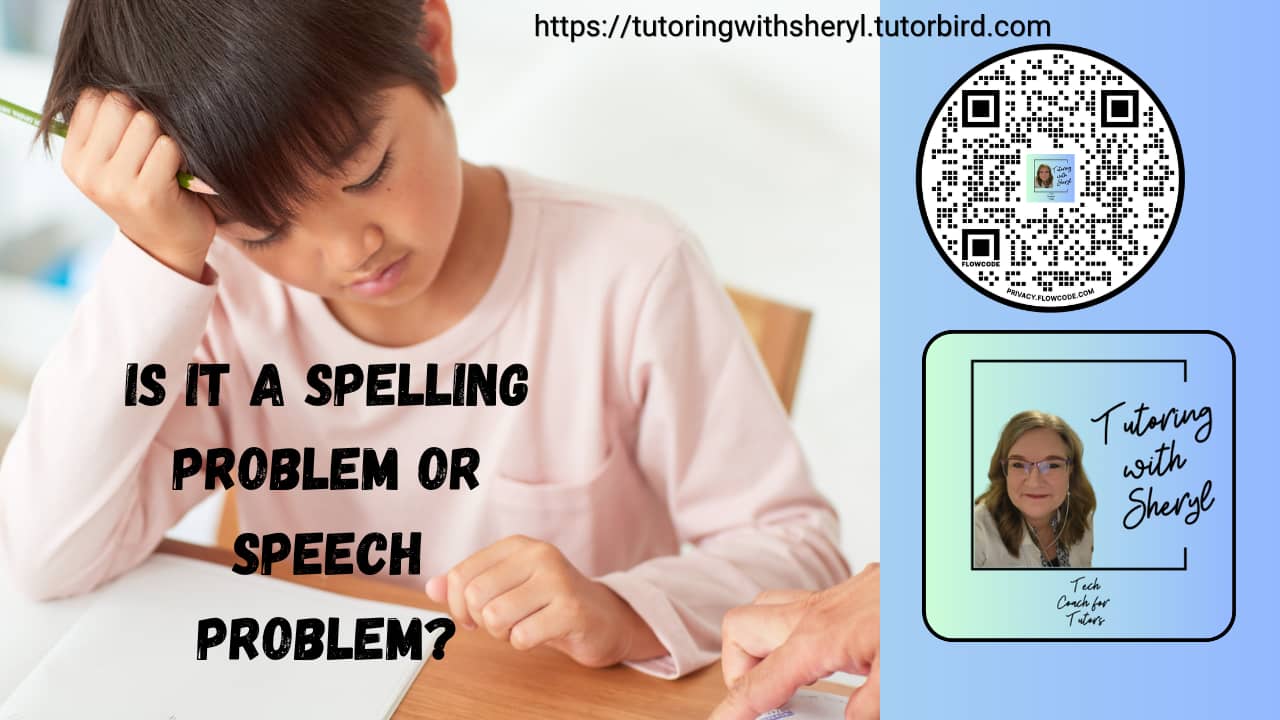 A child trying to spell. 
