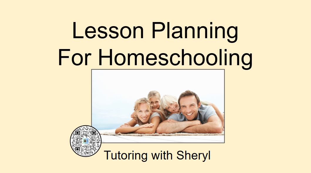 Lesson Planning for Homeschooling
