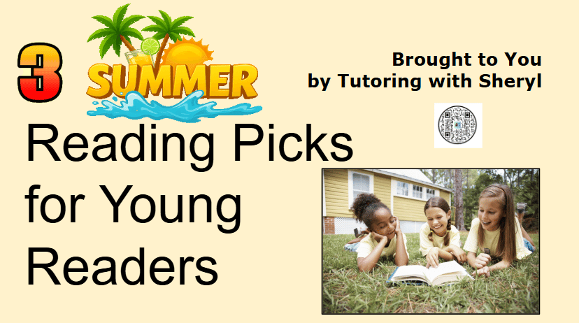 a picture of kids reading with the title 3 Summer Reading picks for young readers