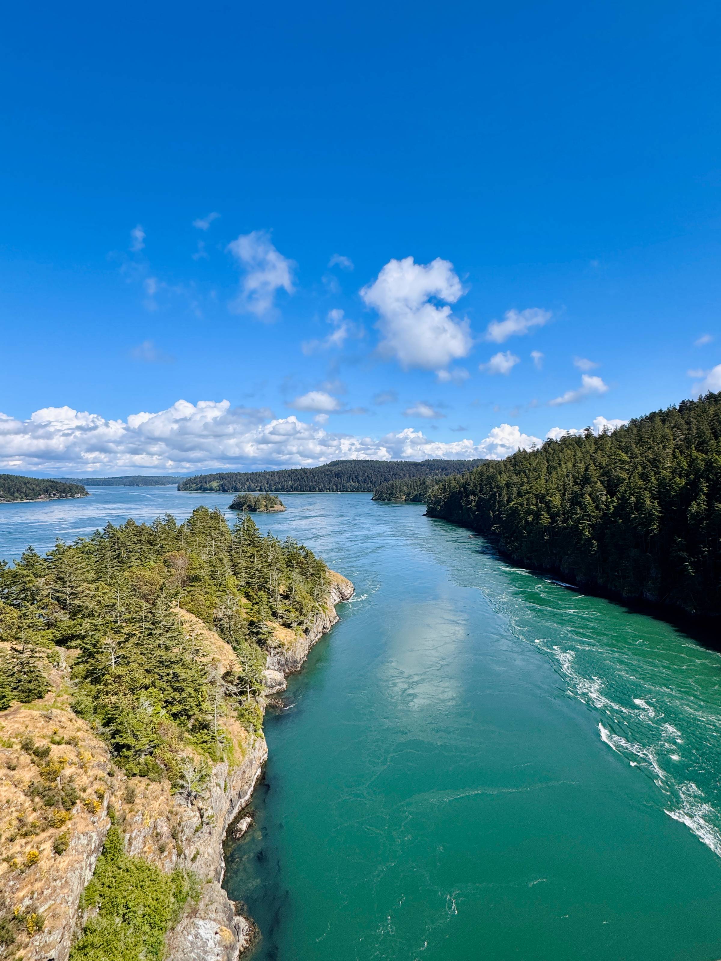 View from the bridge over Deception pass