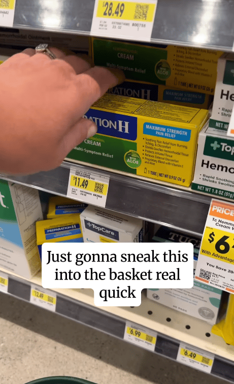 Shopping for Preparation H