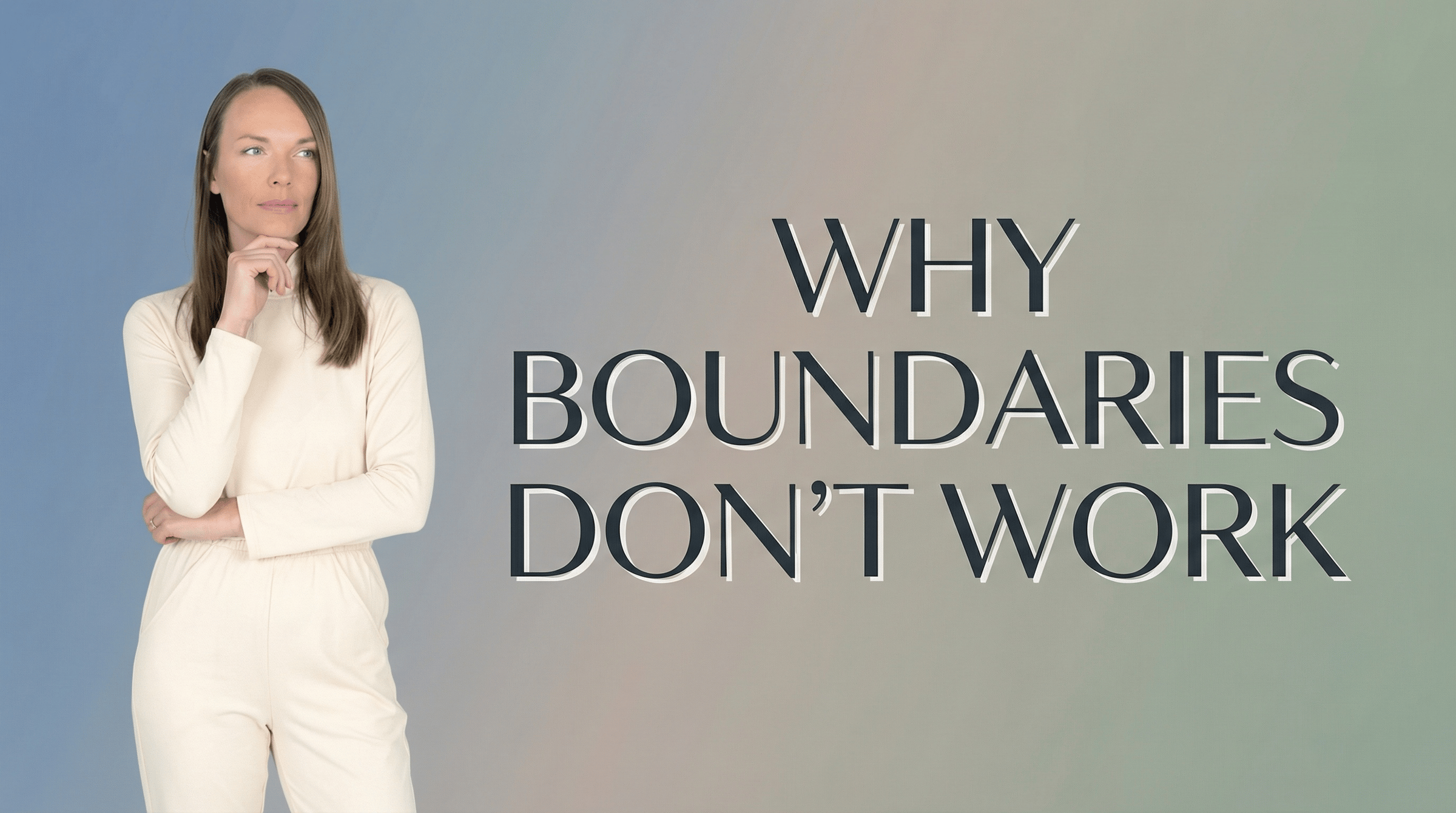Woman looking outward about boundaries
