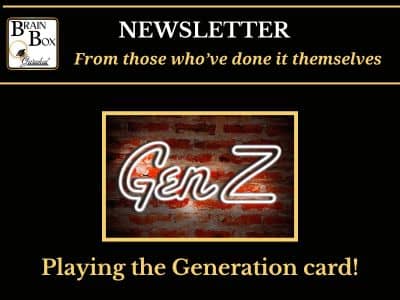Newsletter digging deep into marketers playing the Generation card