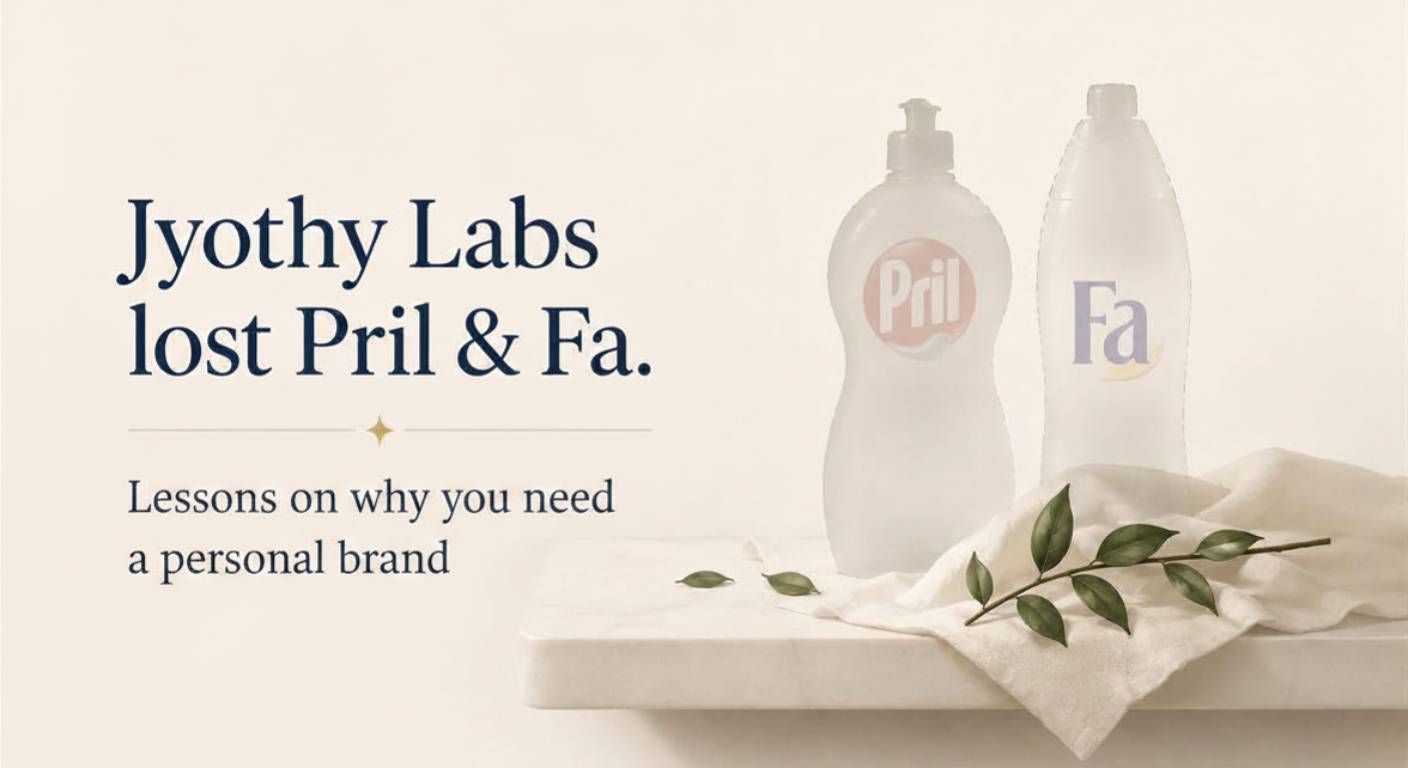 Personal Branding Lessons From Jyothy Labs Losing Pril & Fa