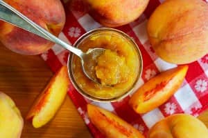 homemade peach jam