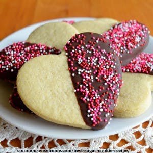 chocolate dipped sugar cookies