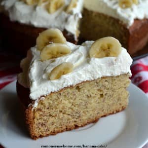 old-fashioned banana cake