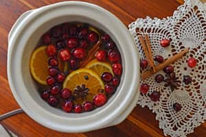 simmering potpourri for natural air freshening