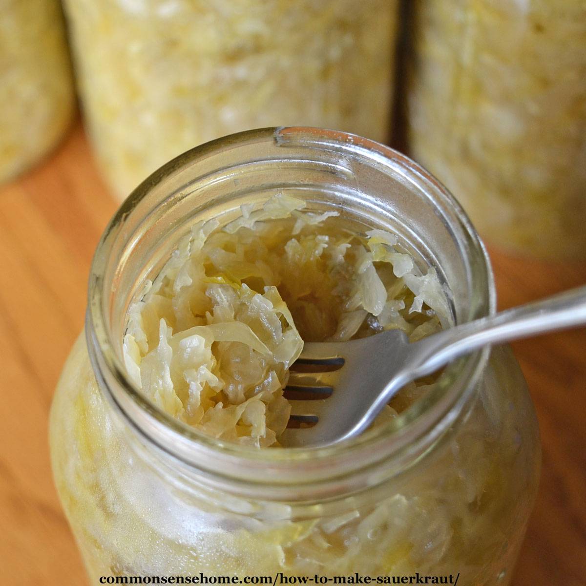 homemade sauerkraut