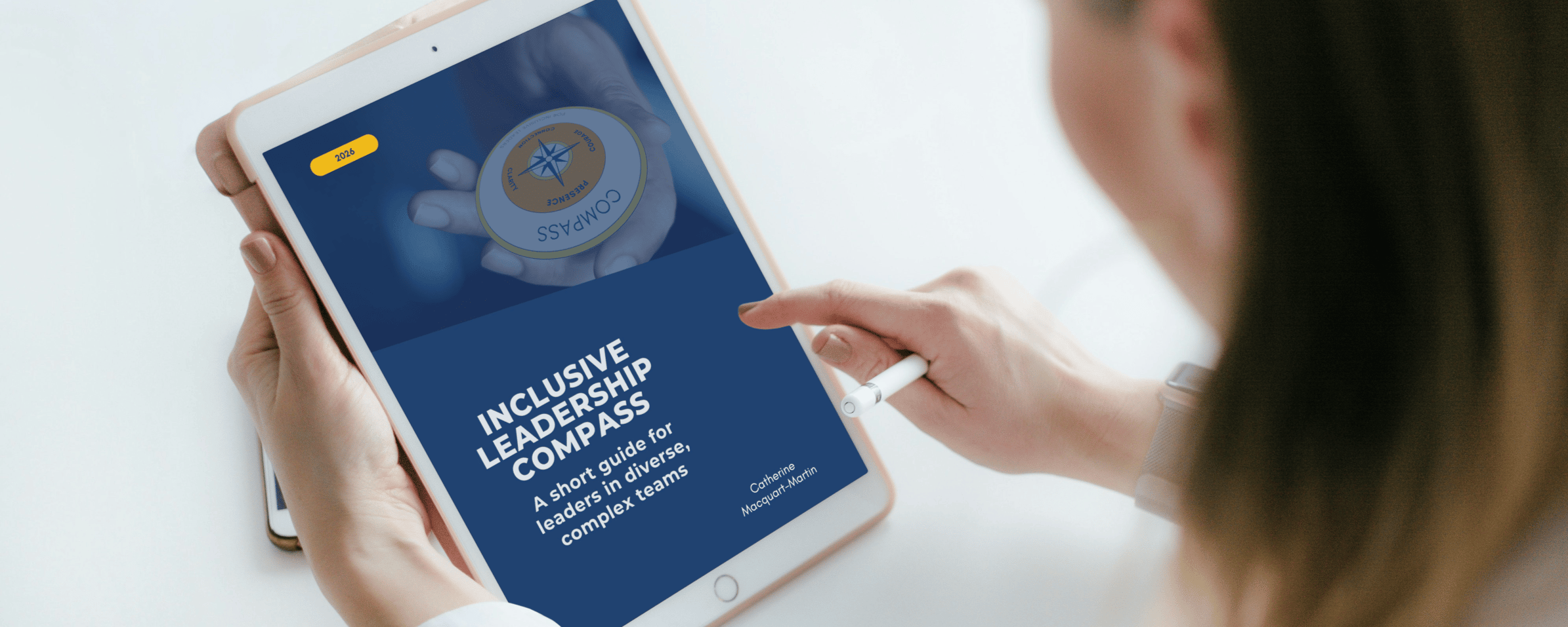 Inclusive Leadership Compass on tablet