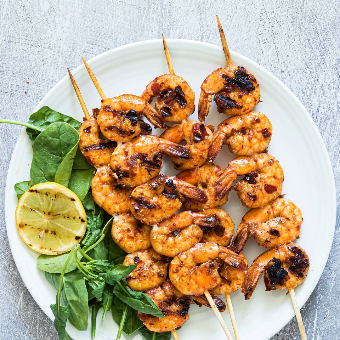 grilled shrimp skewers