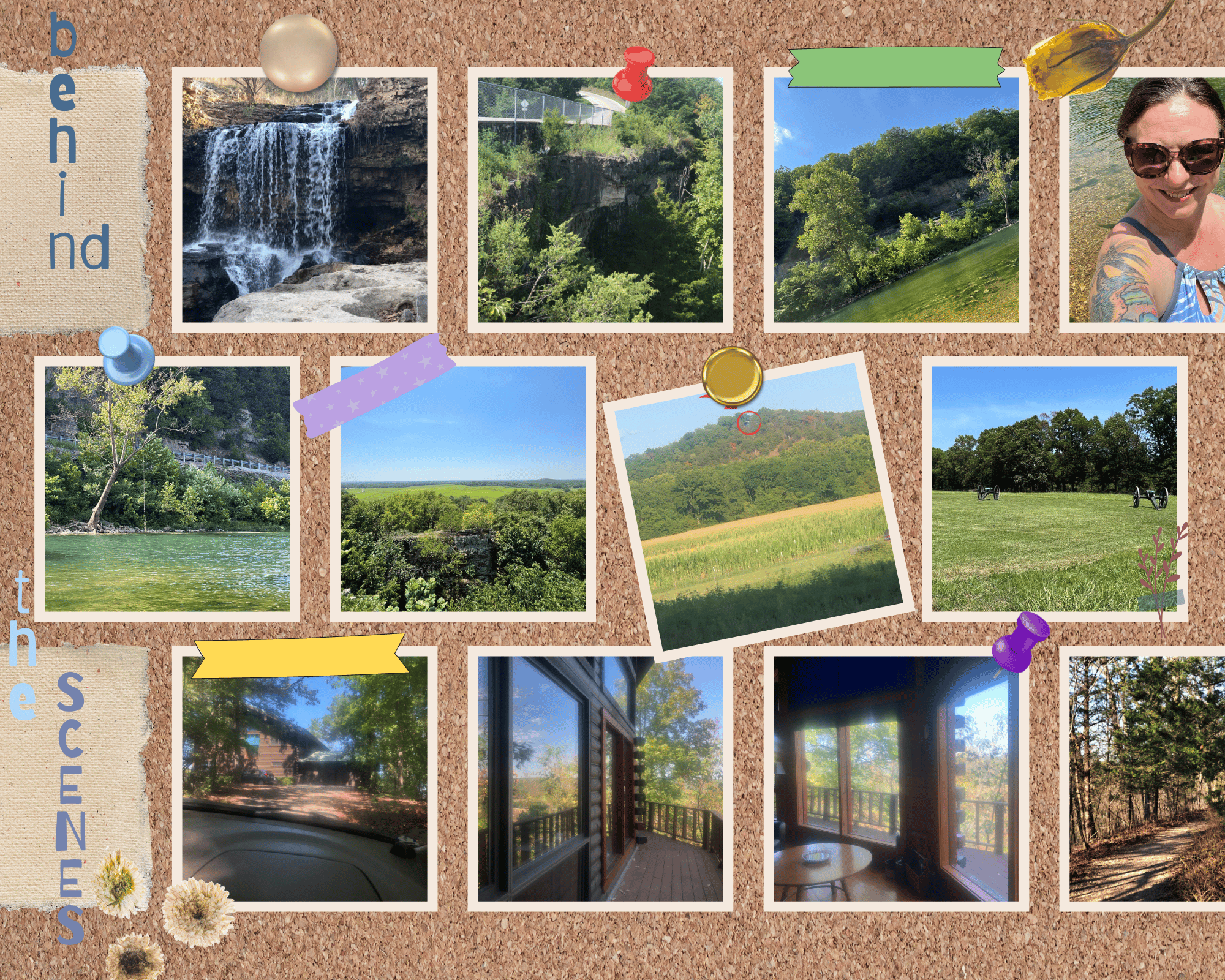 behind the scenes photos of scenery from my book Awakened