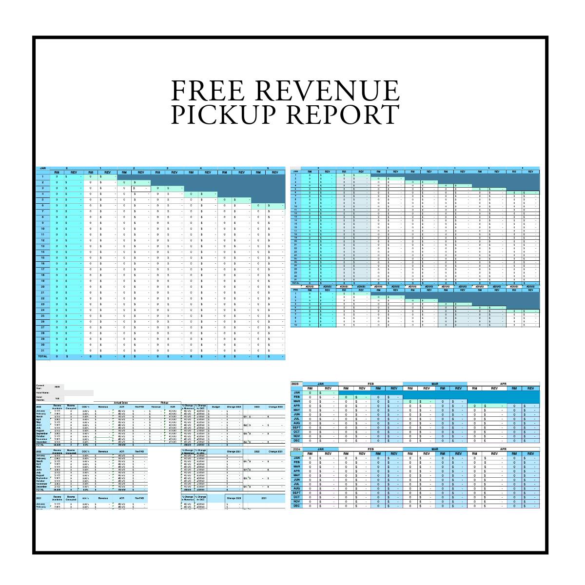 Hotel Revenue Pickup Report - Free (2019 Version)