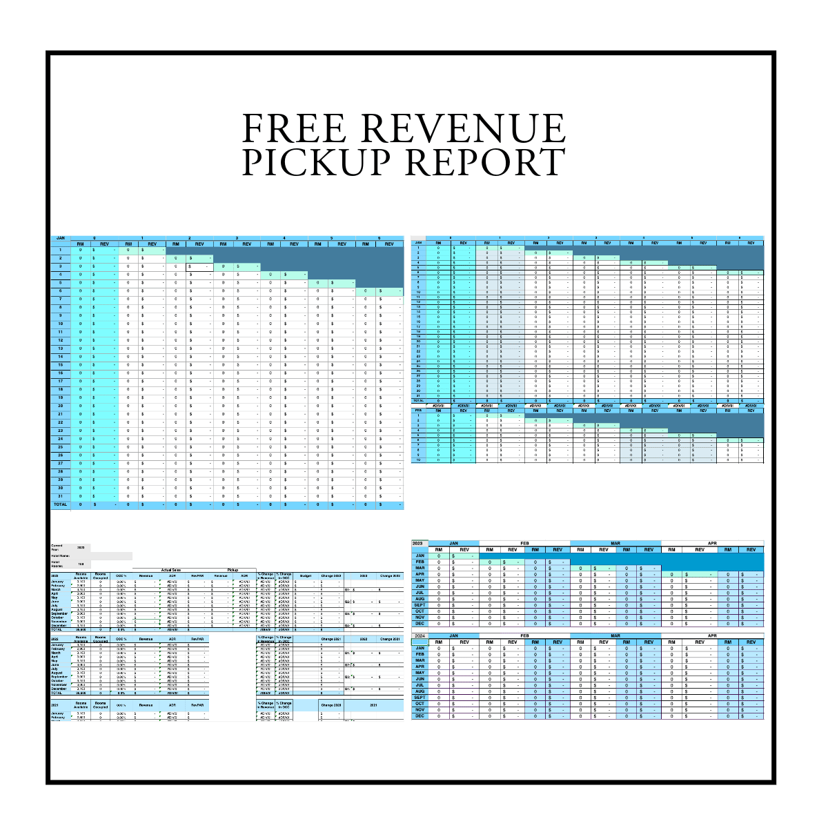 Hotel Revenue Pickup Report - Free (2019 Version)