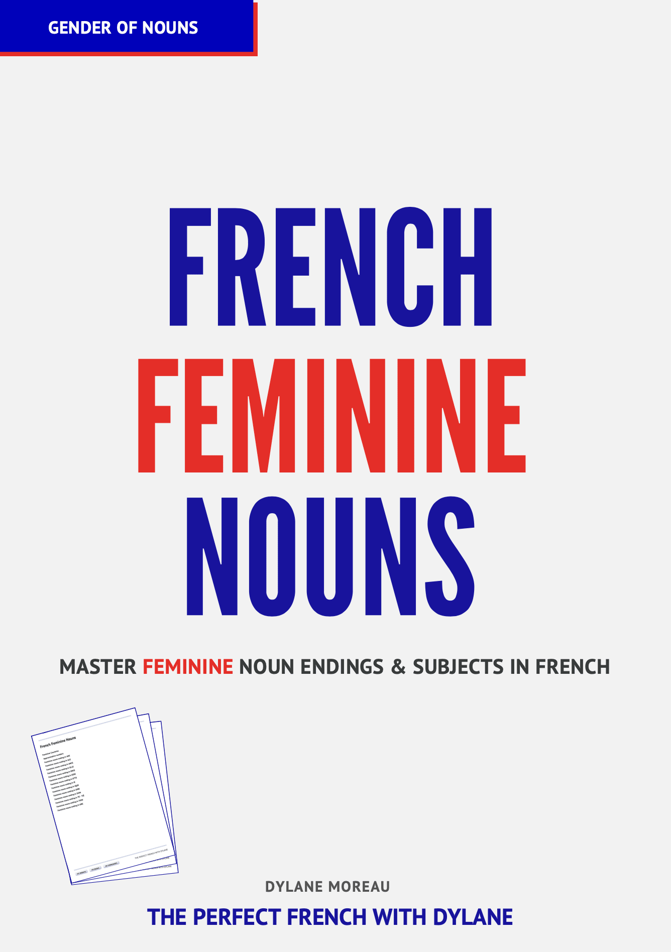 French Feminine Nouns Ending in ELLE - French Online Language Courses ...