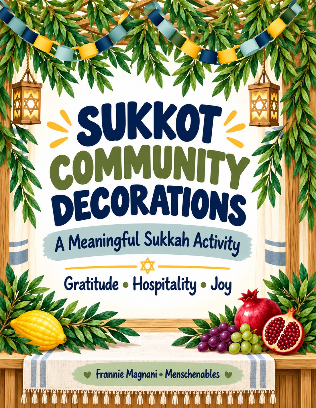 A meaningful, mixed-age Sukkot activity you can use with very little prep.