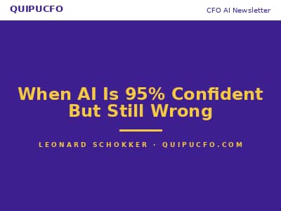When AI is 95% Confident But Still Wrong