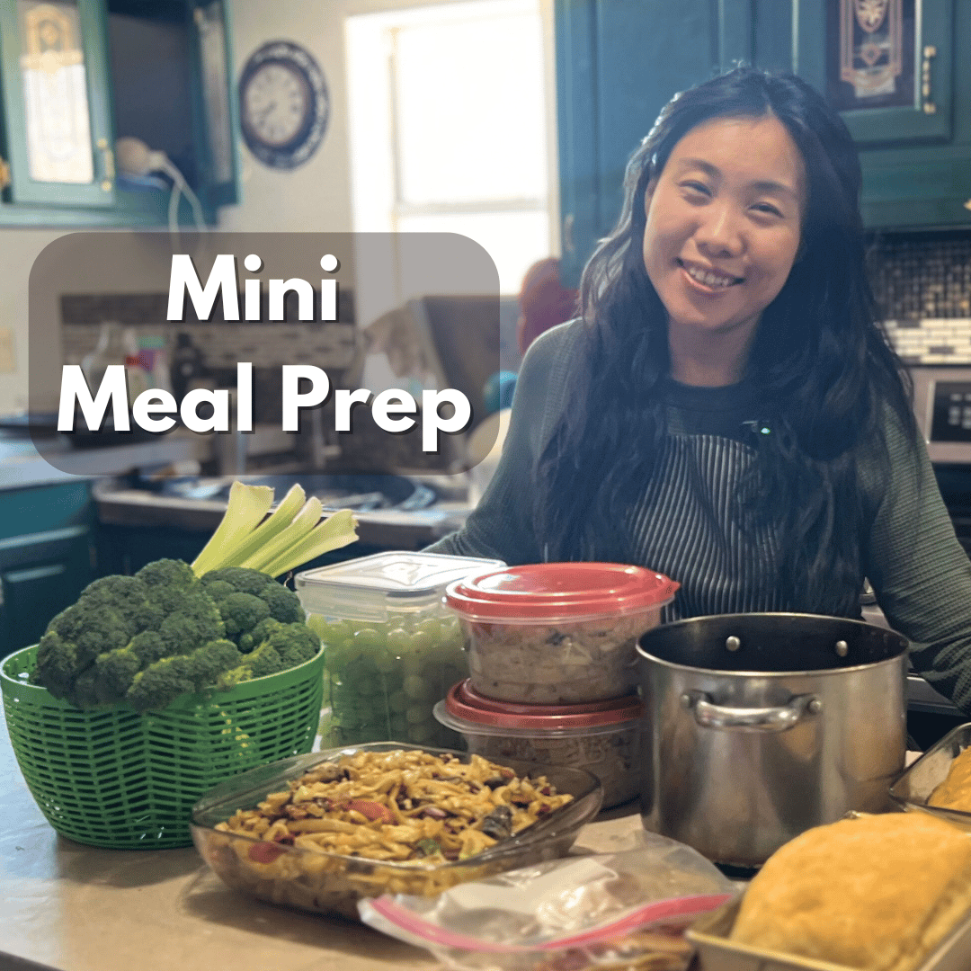 Mini Meal Prep - Tips to meal prep when you don't have time