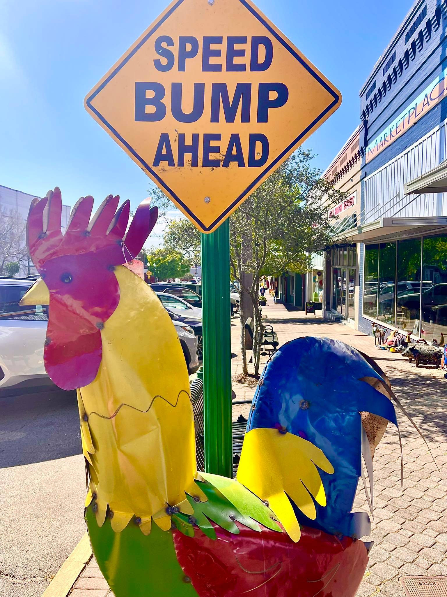 Some Days It’s Speed Bumps… Some Days It’s Giant Chickens