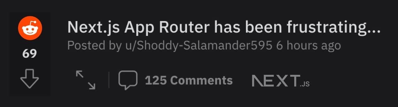 Responding to Reddit on the Next.js App Router