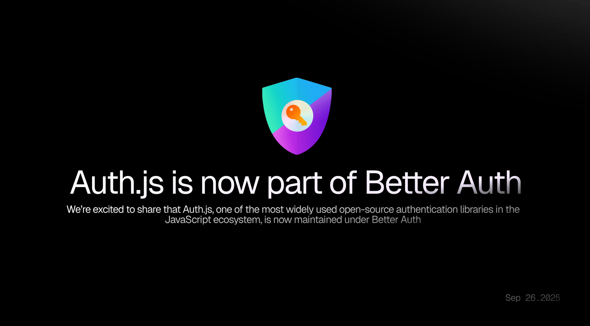 Better Auth adopts Auth.js