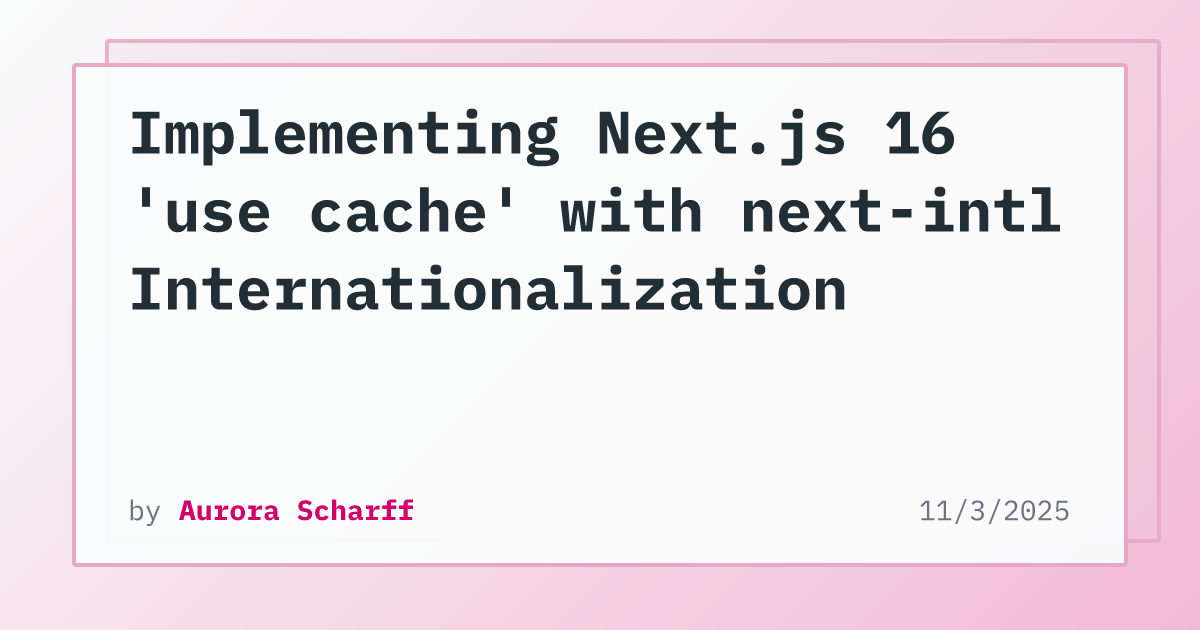Next.js and next-intl logos