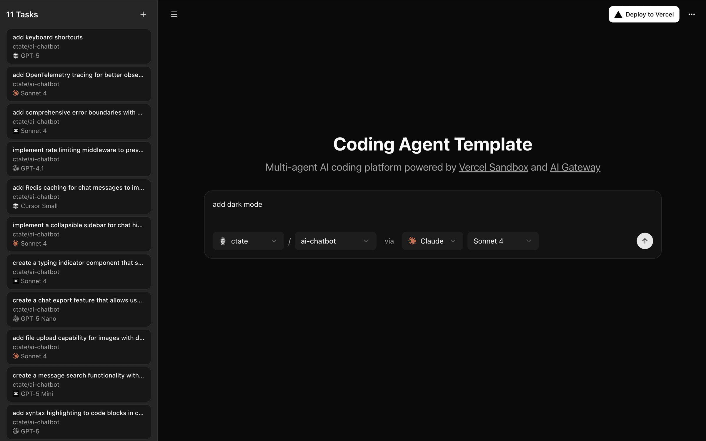 Coding Agent Template