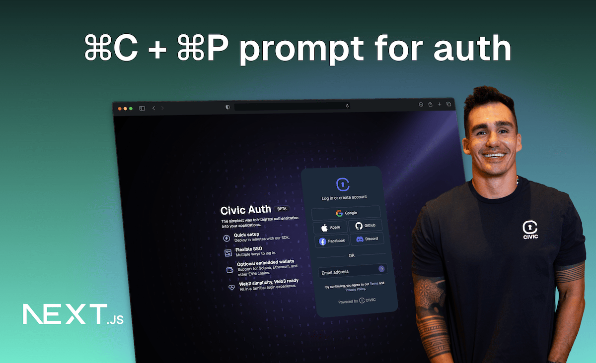 Skip the docs. Ship auth in 1 minute with AI.