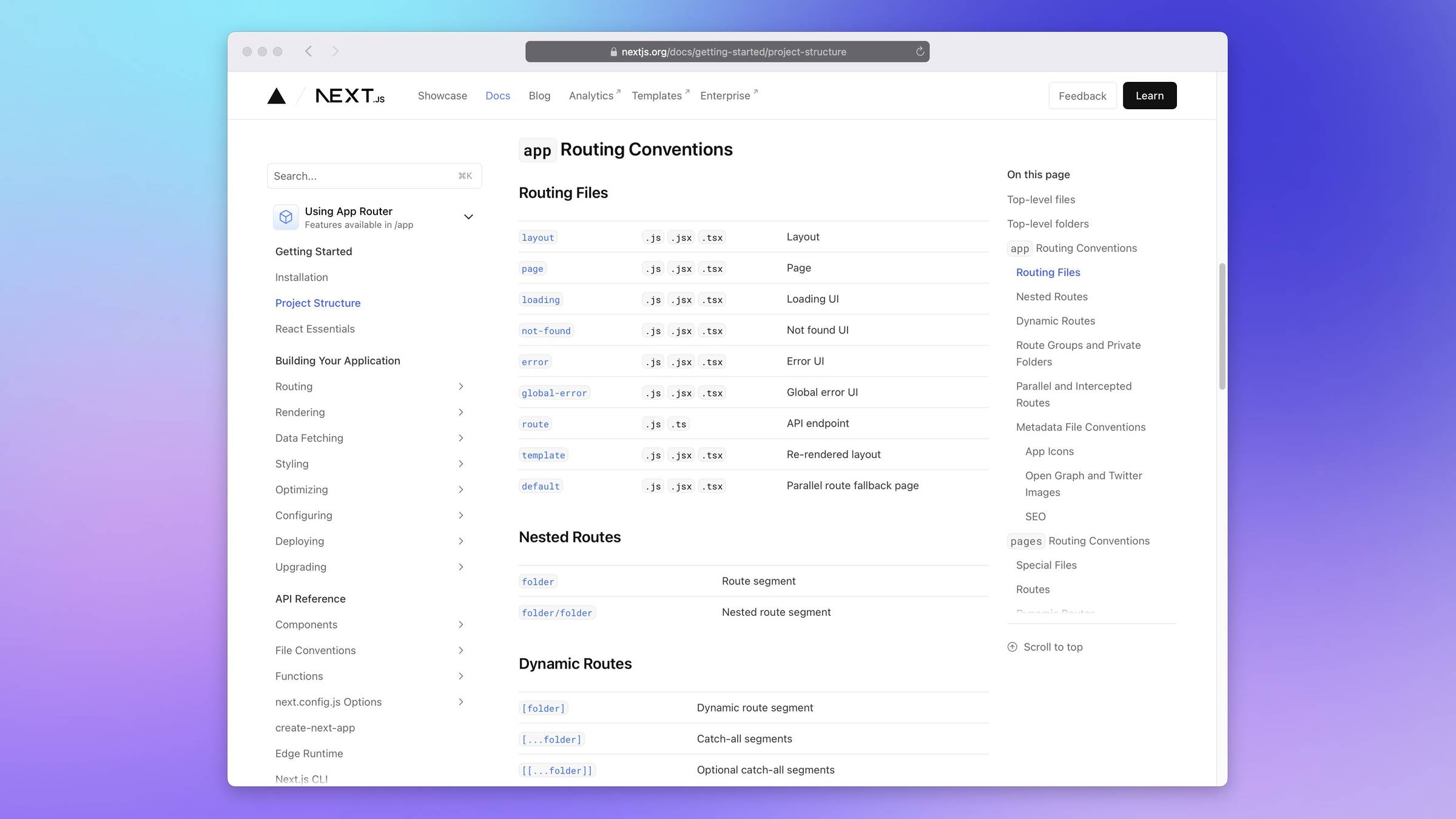 Next.js Project Structure and Naming Conventions