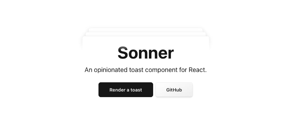 Sonner - React Toast Component
