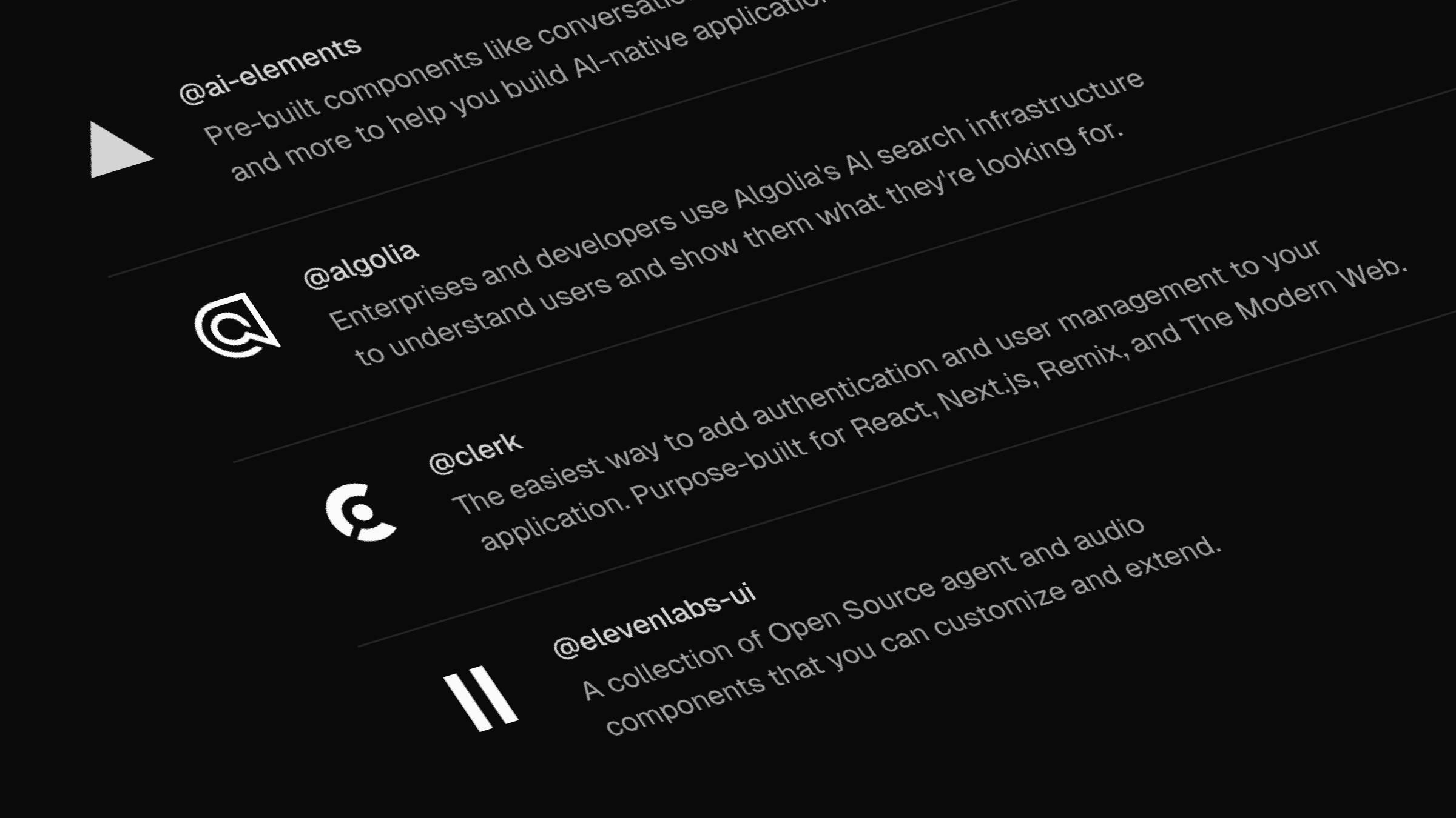 shadcn Registry Directory