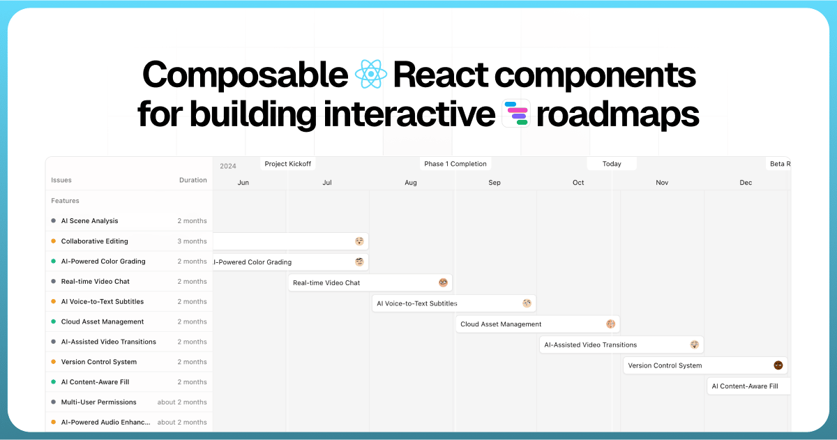 Roadmap UI