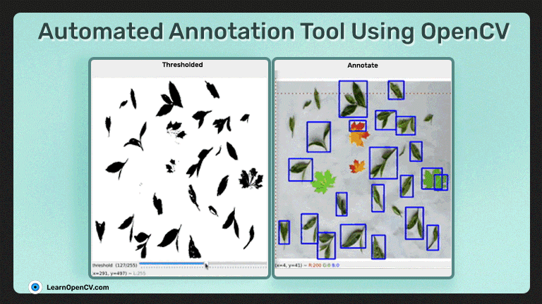 Automated Image Annotation Tool using OpenCV