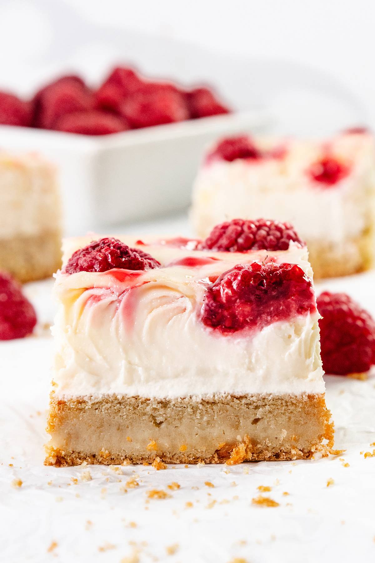 raspberry cheesecake blondies