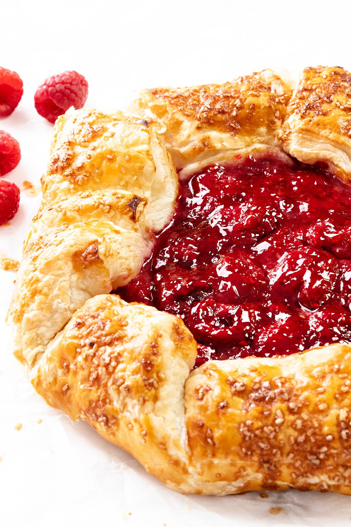 raspberry galette