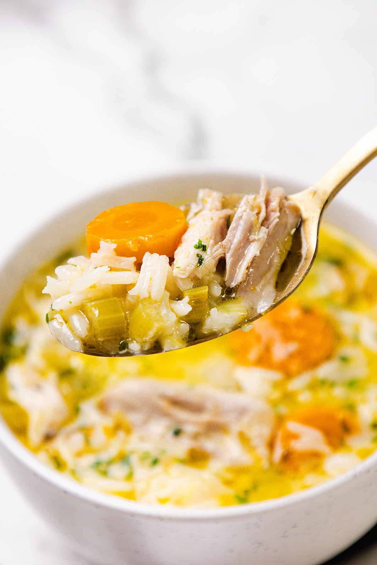 chicken and rice soup