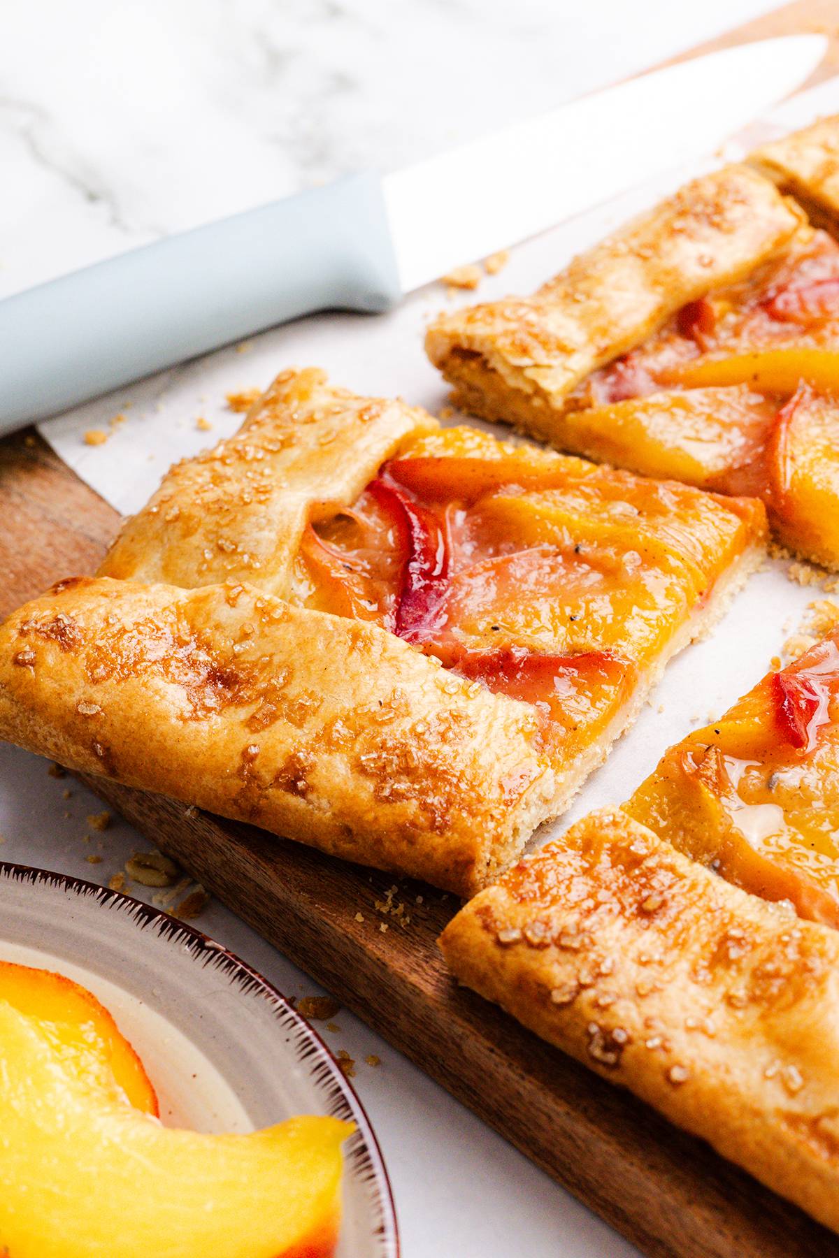 peach galette