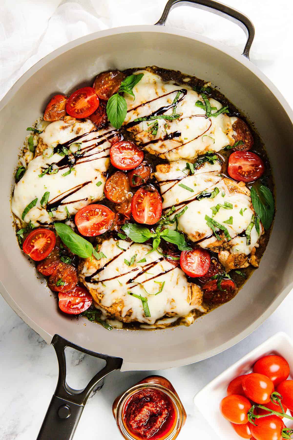 smothered italian chicken