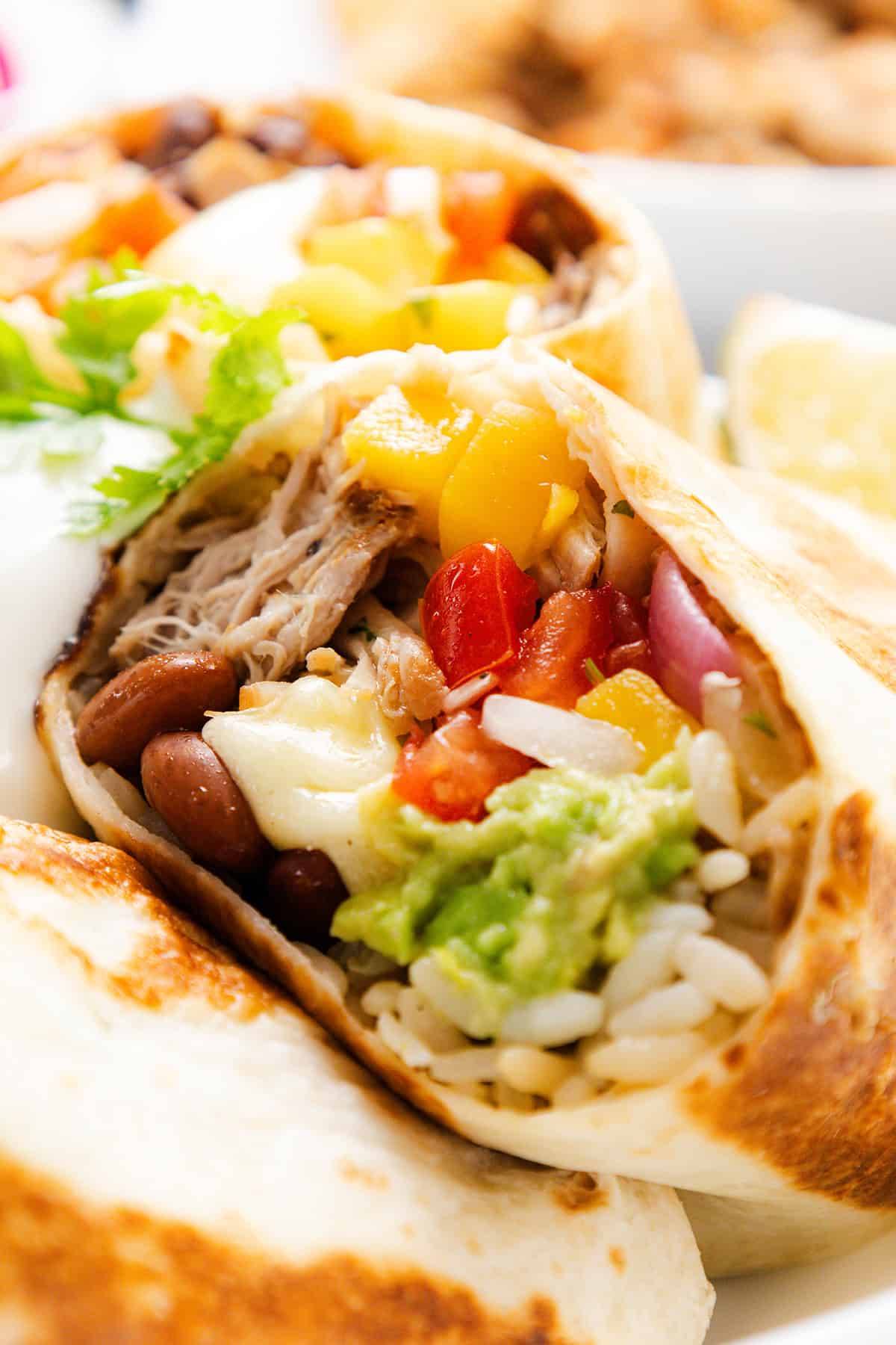 Slow Cooker Carnitas Burritos