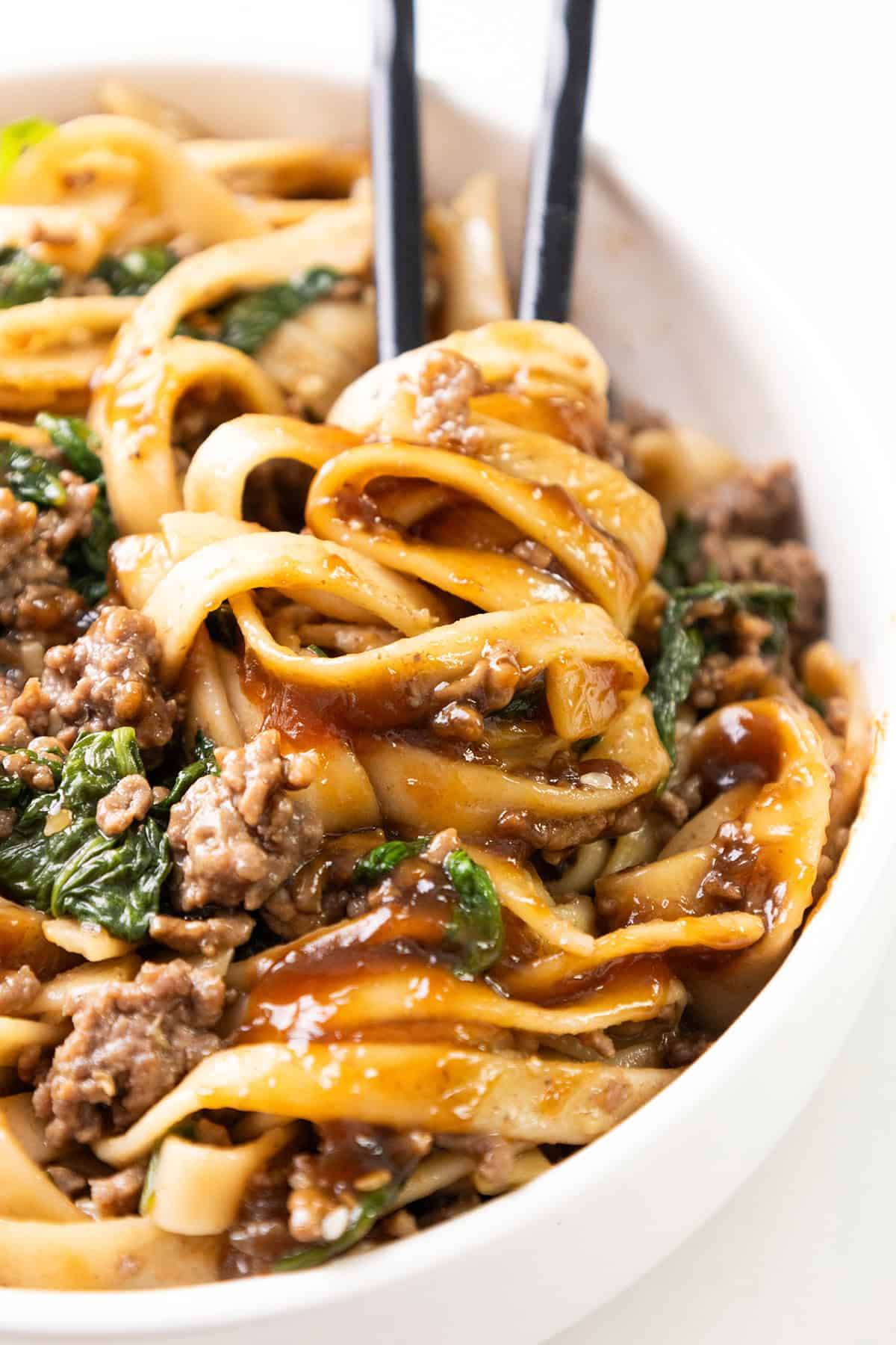 Ground Beef Asian Sesame Noodles